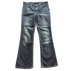 Calvin Klein Flare Dark Blue Denim Jeans Sz 8 EUC